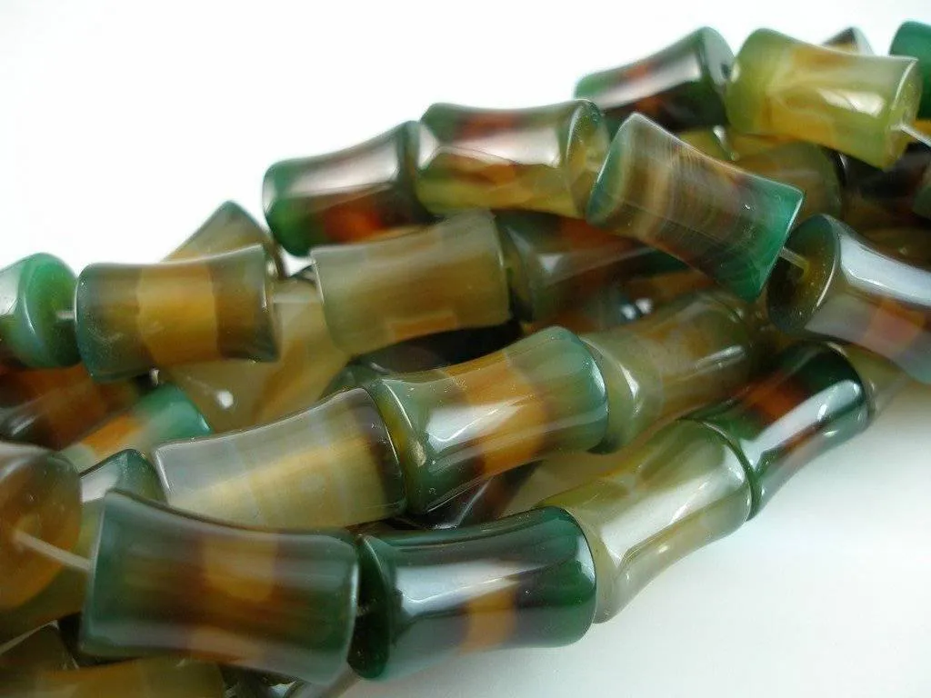 Agate 20mm Bow Tie Gemstone Beads Half Strand 10pcs G81 T027