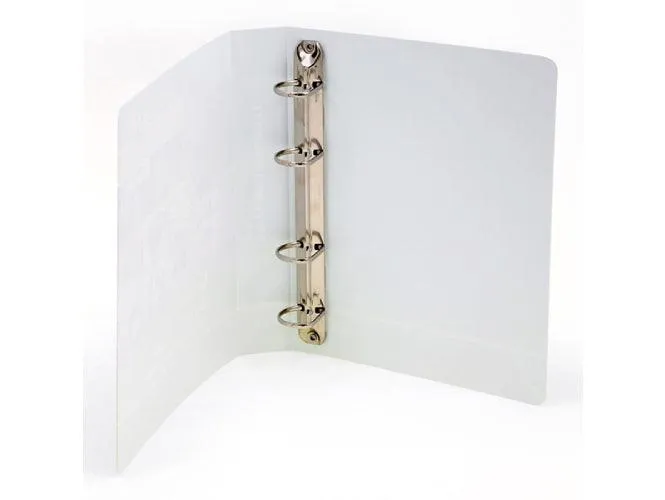 Alpha Presentation Binder 4 Rings A4, 25mm Spine White (403)