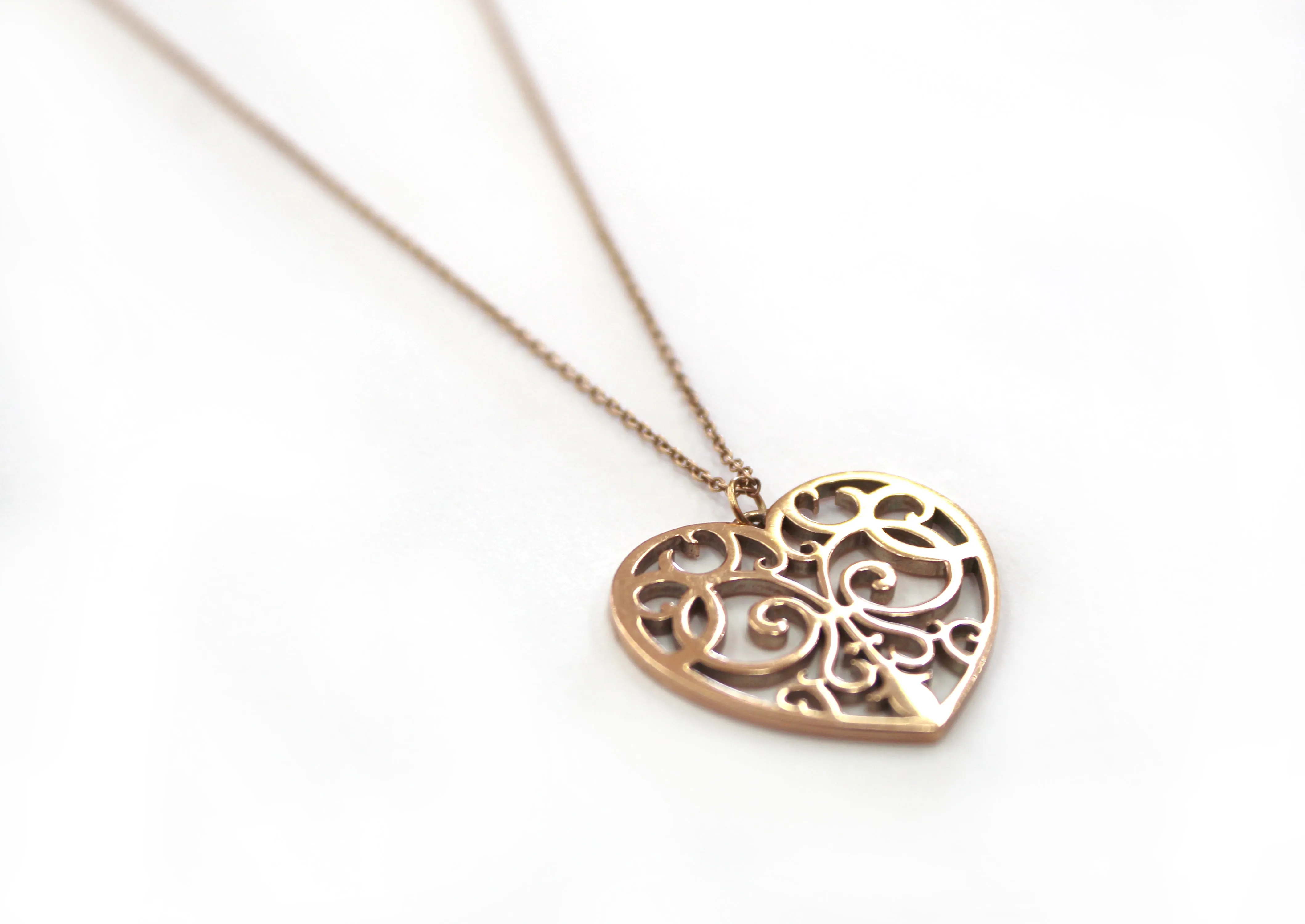 Authentic Tiffany and Co. Rubedo Large Enchanted Heart Pendant Necklace