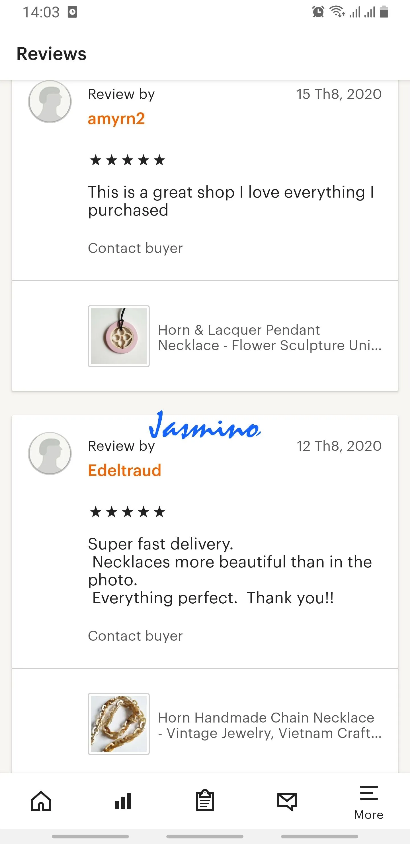 Jasmino Light Pink Necklace Pendant Inspired By A Lotus Made By Natural Buffalo Horn