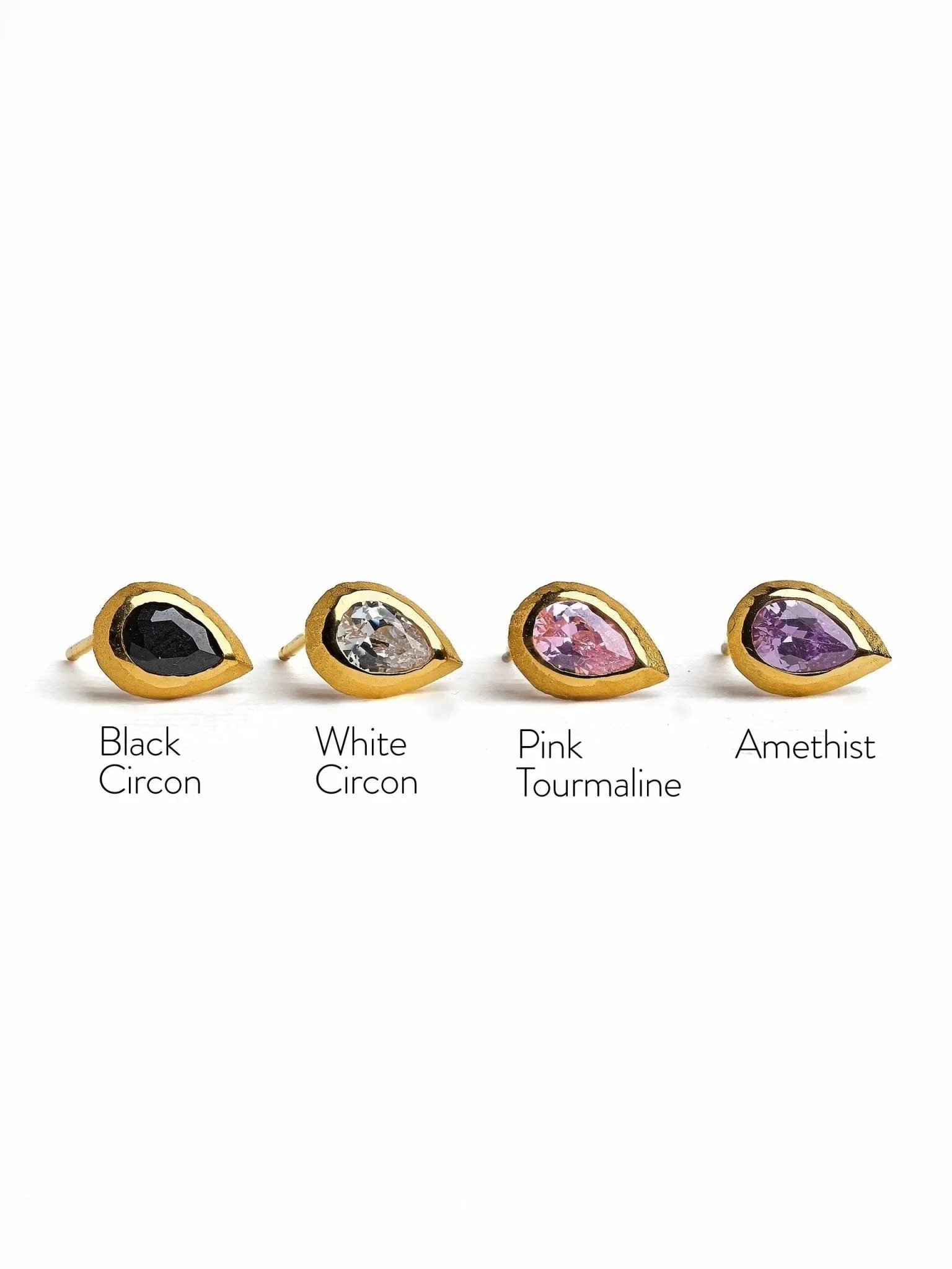 Lita Minimalist Gemstone Earrings