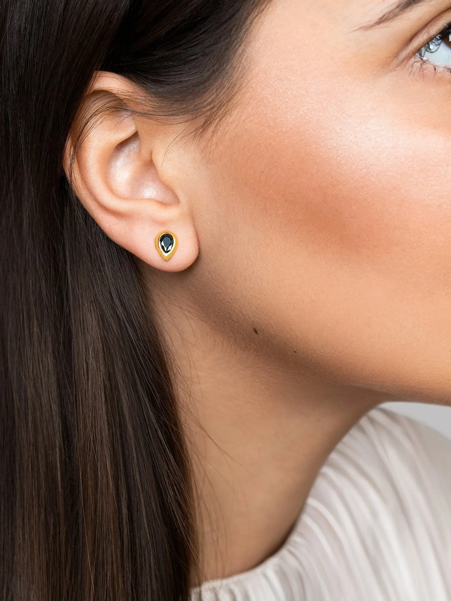Lita Minimalist Gemstone Earrings