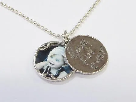 Locket necklace pendant sterling silver love for ever necklace for woman