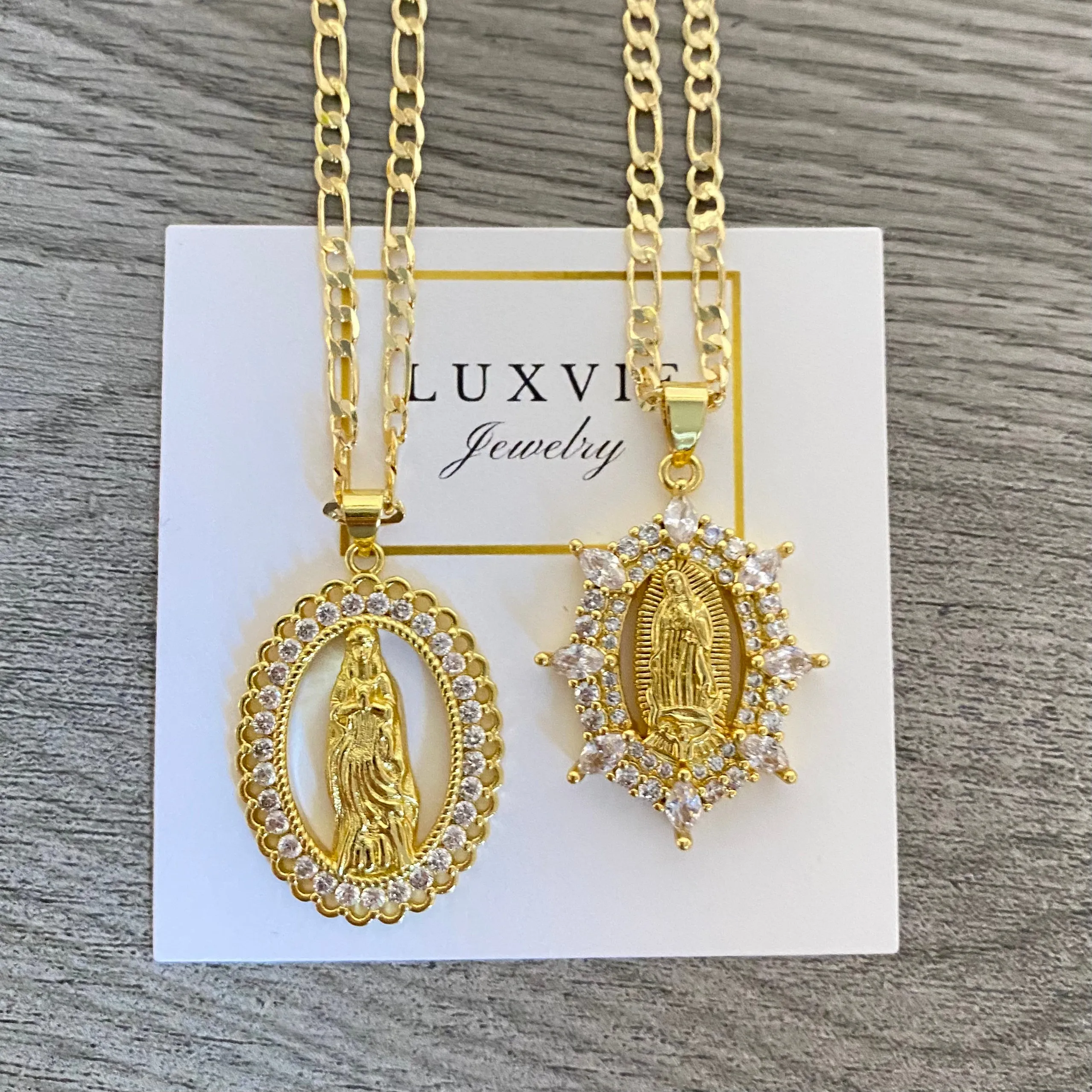 Oval Virgencita Necklace 011