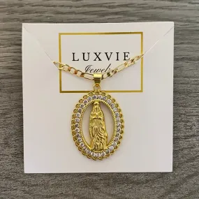 Oval Virgencita Necklace 011