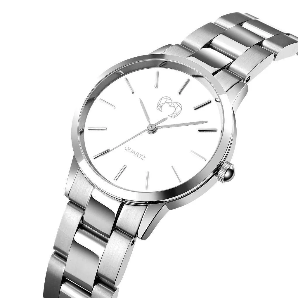 "California" Watch ~ SilverWhite