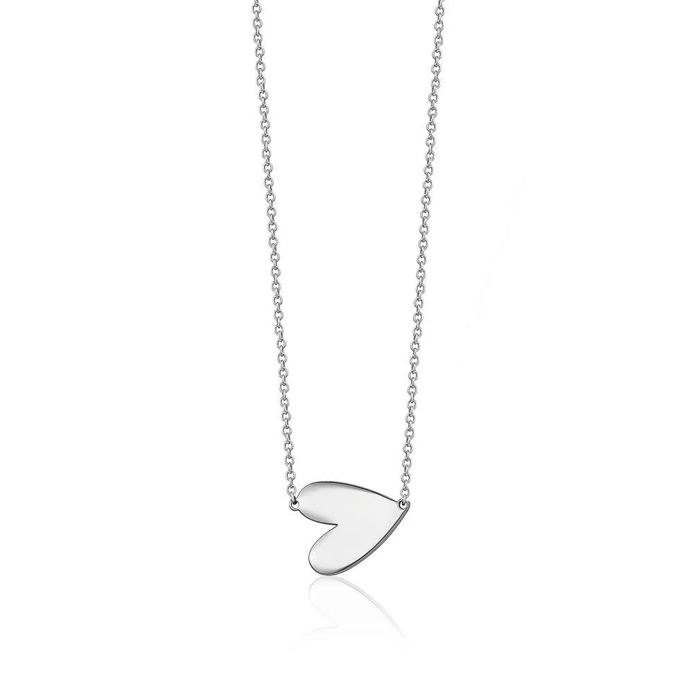 SINGLE SIDE HEART NECKLACE