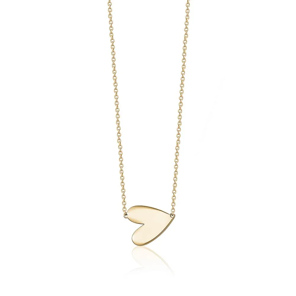 SINGLE SIDE HEART NECKLACE
