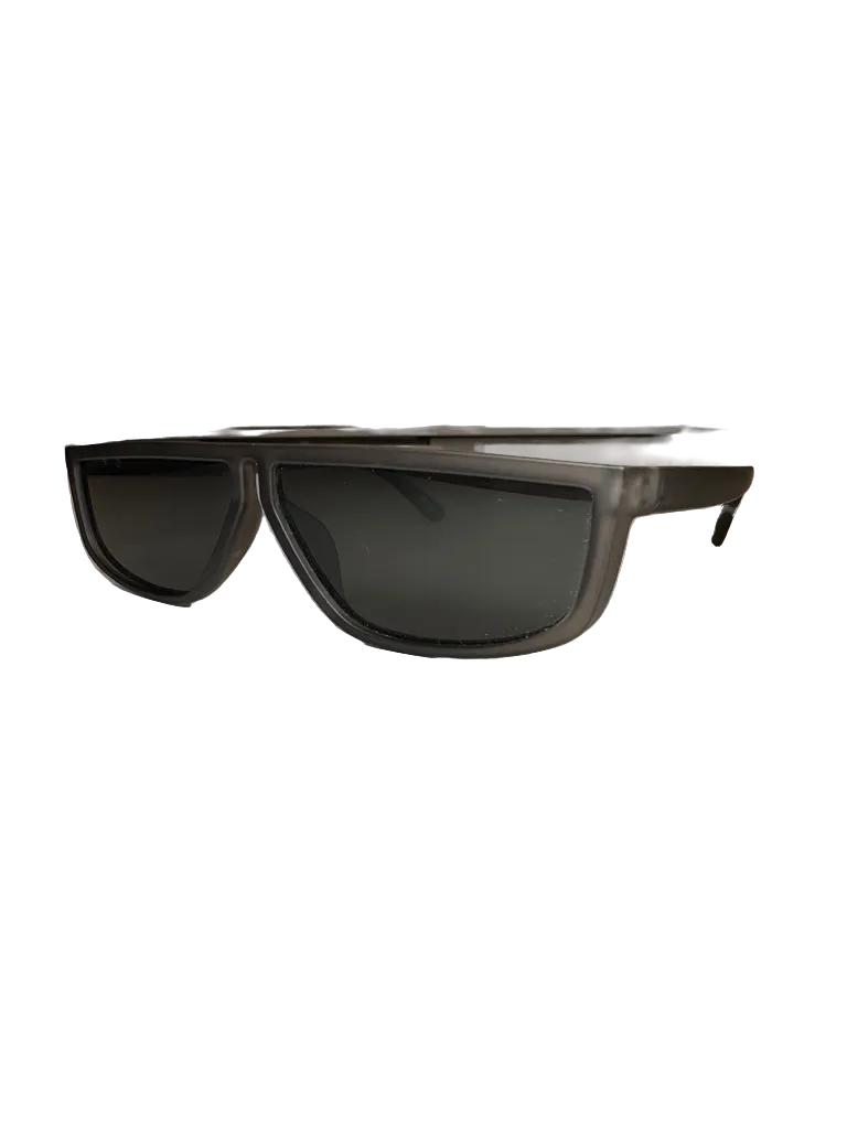 sunglass spot Grey Flat Top Sunglasses One Size