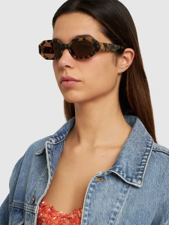 The Attico   Irene squared acetate sunglasses 