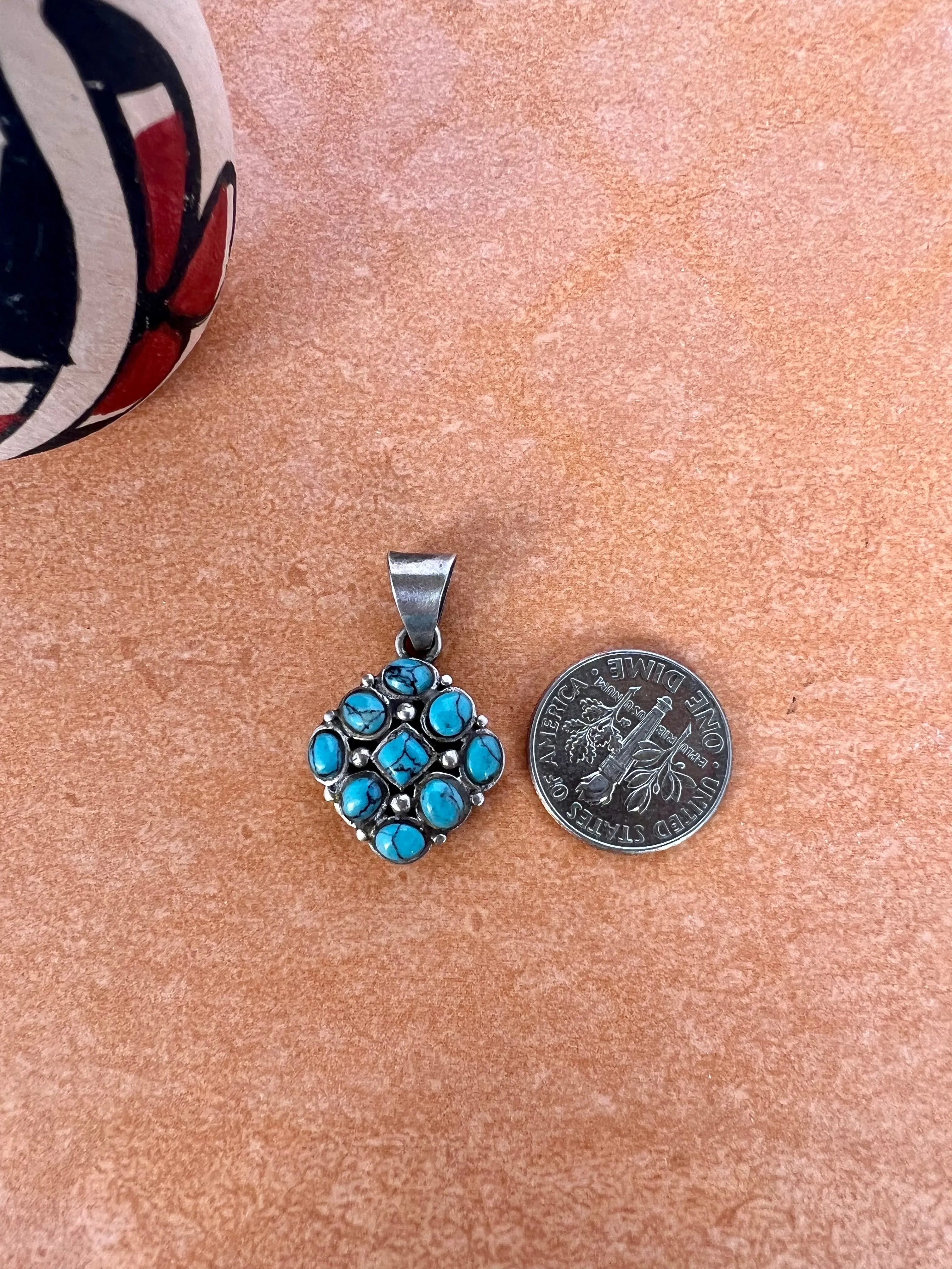 Turquoise Cluster Pendant